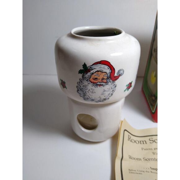 Vintage Christmas Potpourri Press Ceramic Room Scenter Santa Claus 1988 Holiday - Picture 5 of 10